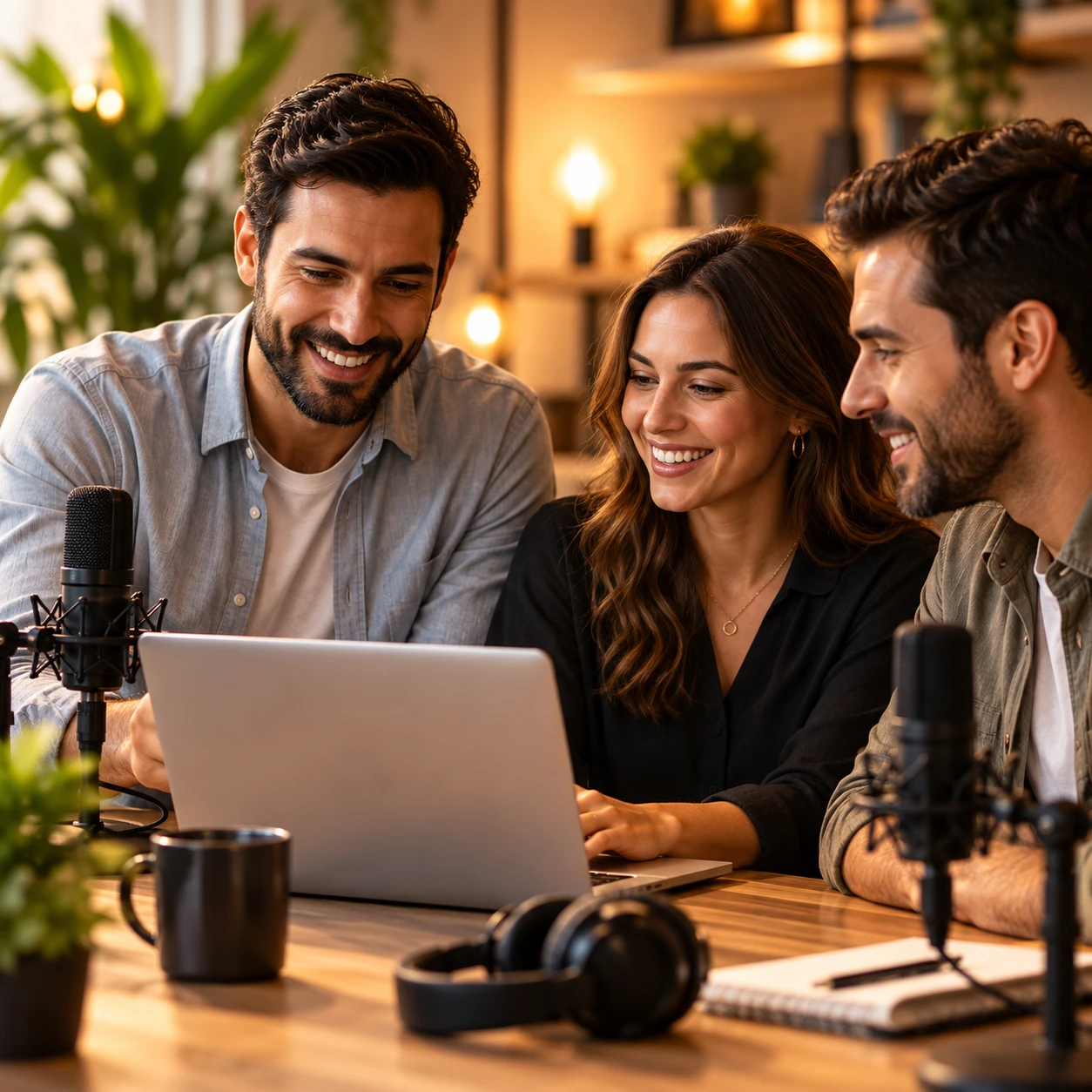 PODBACKEND partners planning a podcast